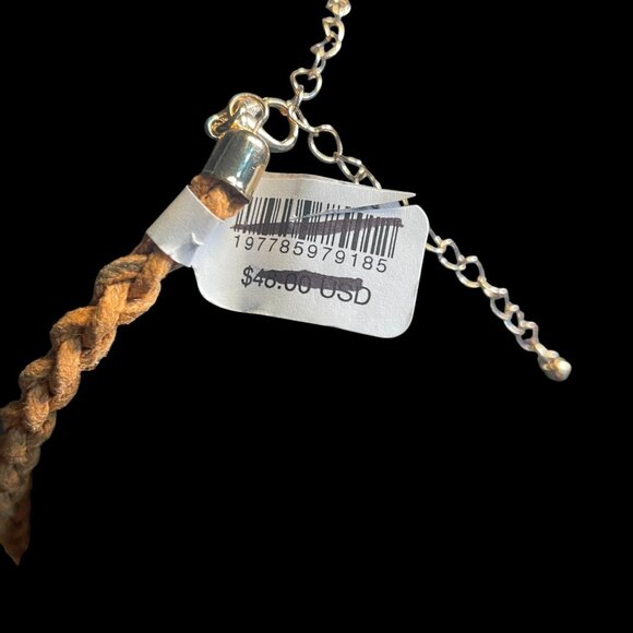 Free People Shell Disc Bead Necklace Natural Layered Boho Beach Resort Jewelry - Picture 8 of 9